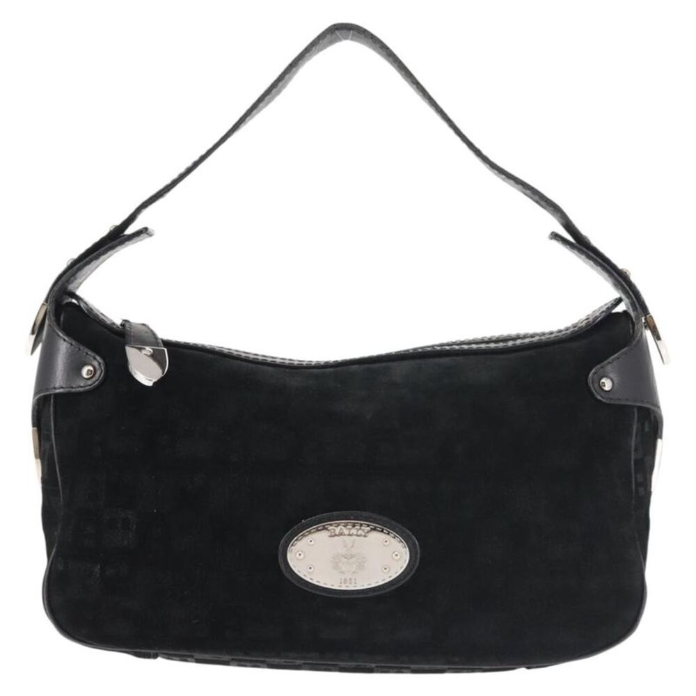 Bally Vintage Suede Black Suede Shoulder Bag Bag